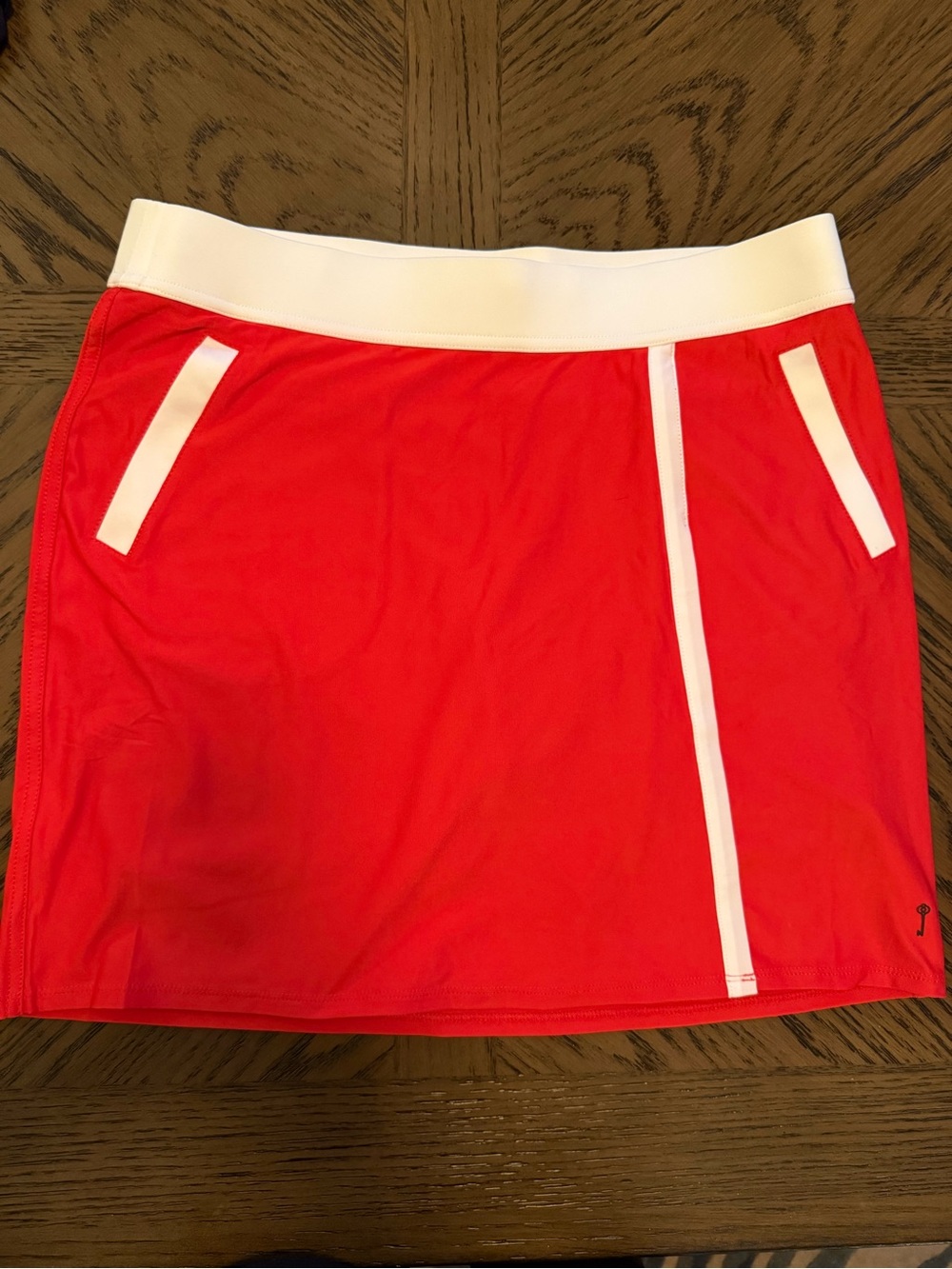 Belyn Key Red and White Women's Skort